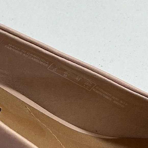 Clarks Collection Cushion Soft Slingback Heels Nude Blush Leather Women’s 9.5 - Picture 2 of 7